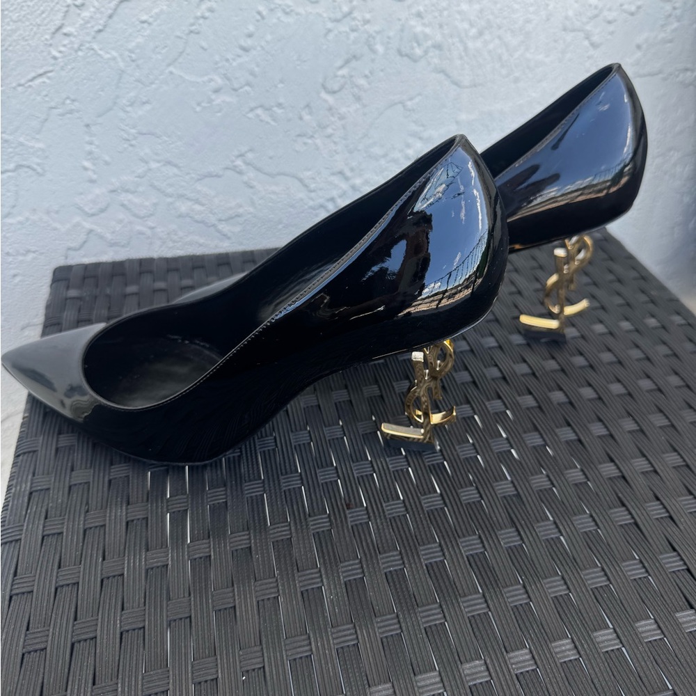 Saint Laurent Opyum 85 Patent black and gold